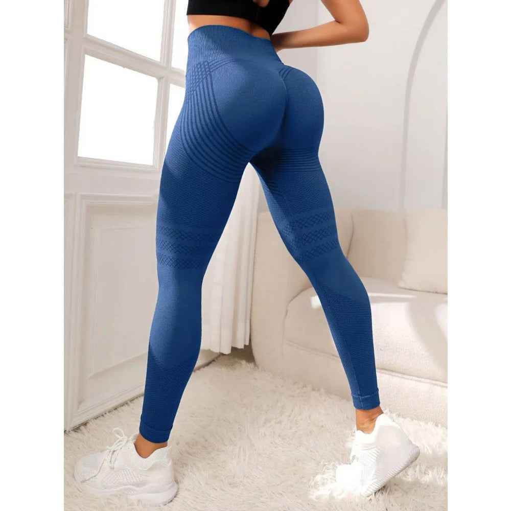 Ultra High Waist Non Slip Yoga Pants with No Trace, Peach Buttocks Fitness Exercise, Hip Lifting Tight Pants with High Elasticity